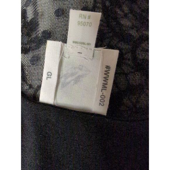 Anthropologie Dulcie dark tulle sleeveless lace knit dress sm - Picture 7 of 9